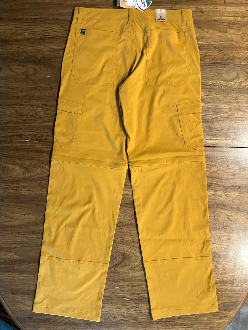 Prana Stretch Zion Convertible Zip Off Cargo Pants Mens M 34x32 Quick Dry Vented - Picture 6 of 16